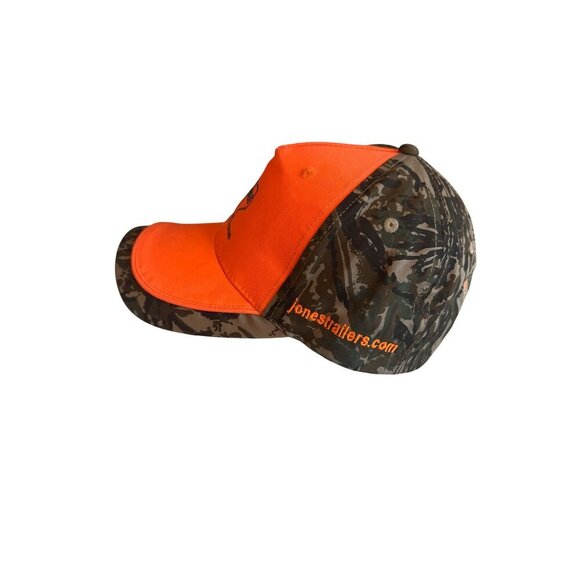 Jones Trailers Woodson Texas Camo & Blaze Orange Hat Adjustable Strapback - Picture 2 of 5
